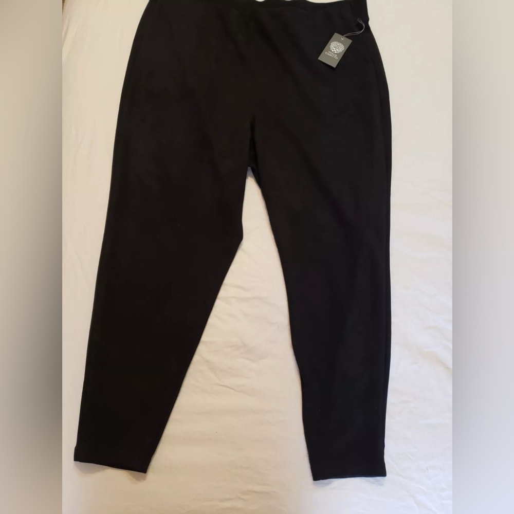 Vince Camuto Womens Rich Black Pull On Pants, Back Elastic, Size 3X. NWT